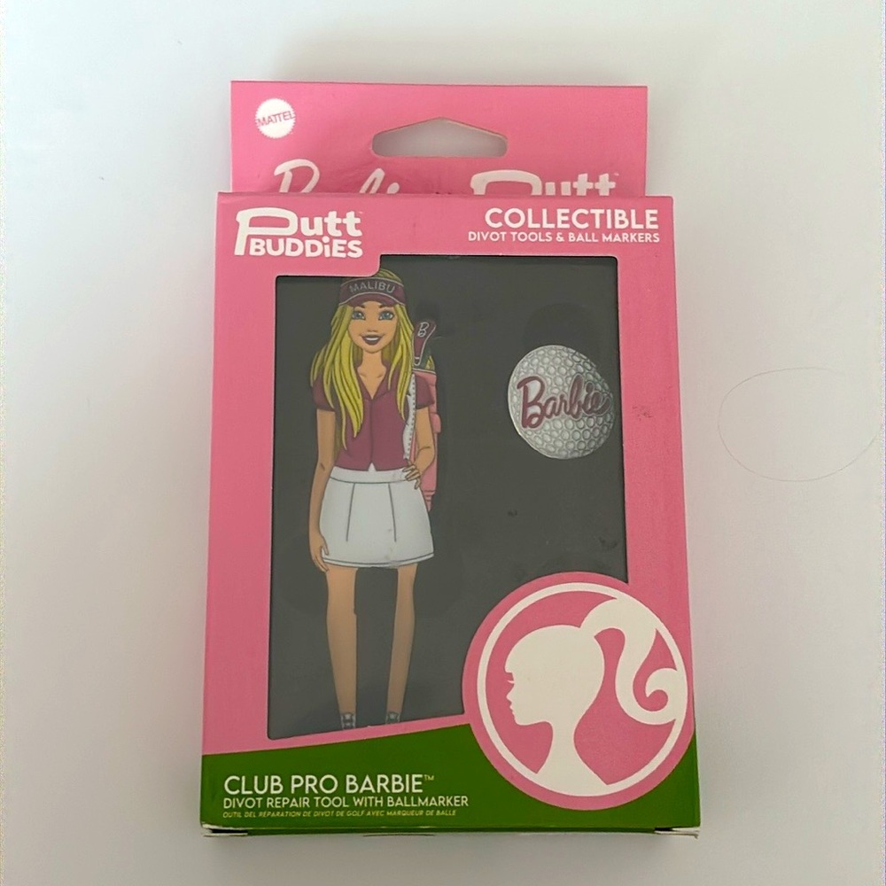 Club Pro Barbie x Putt Buddies Collectible Divot Repair Tool with Ballmarker